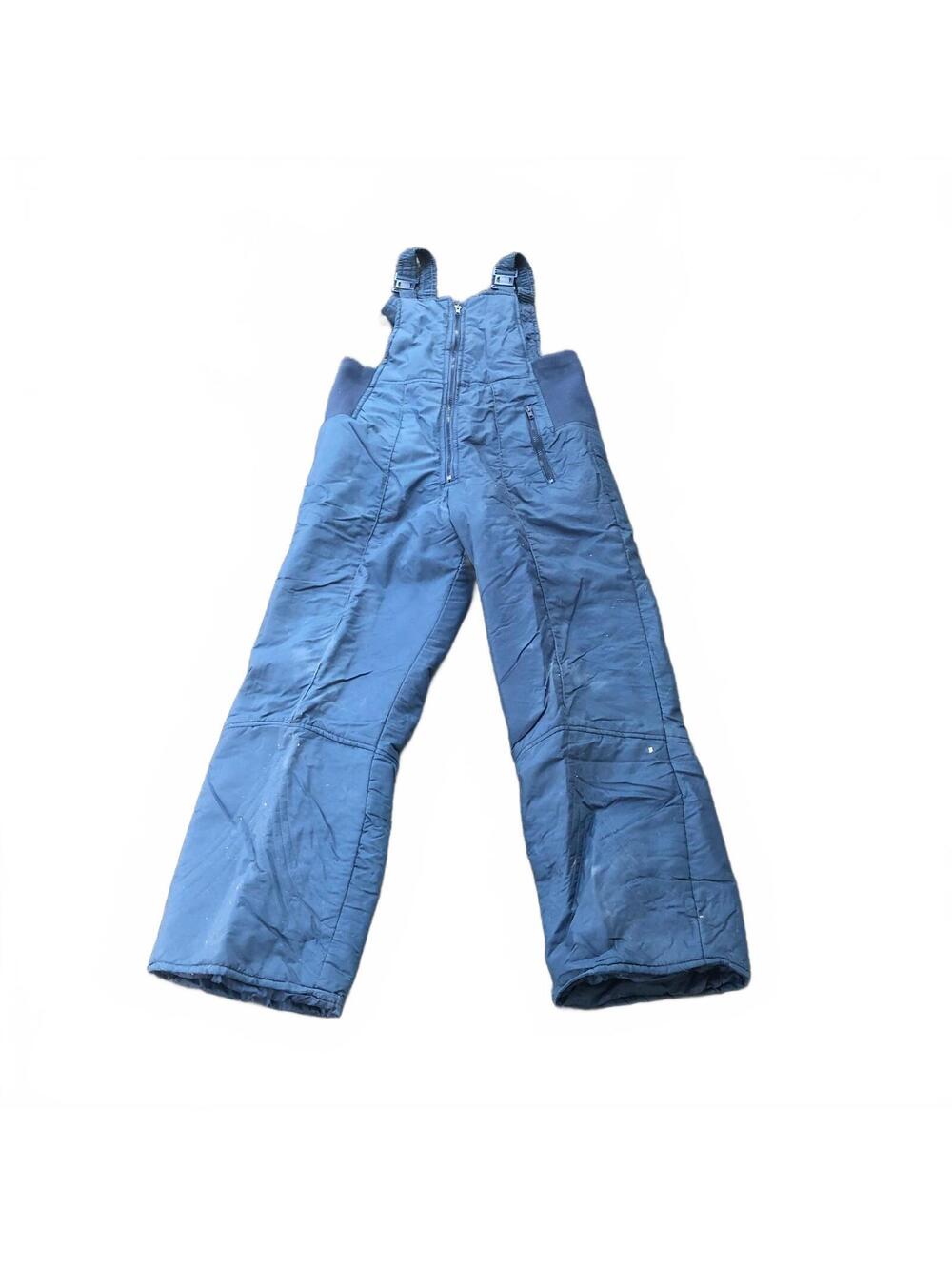 Vintage St. John's Bay Blue Nylon Ski Bib Overalls Size M